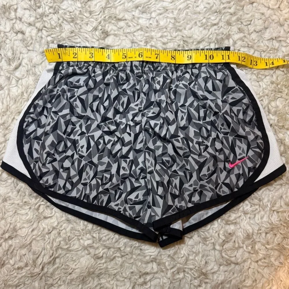 Nike Women's Dri-Fit Tempo‎ Running Shorts Size XS Small Geometric Print